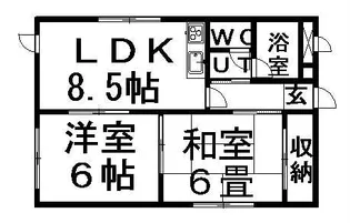 広和ハイツ第7【2階】の間取り