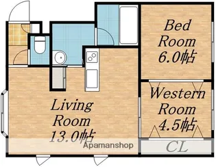 カーサデリヤⅡ【202号室】の間取り