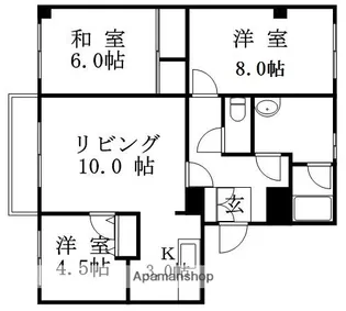 双葉ハイツ【102号室】の間取り