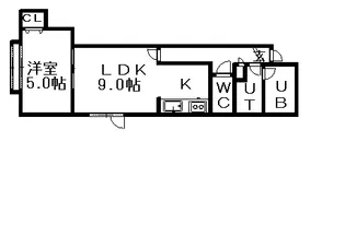 レジデンスエルシエーロ【206号室】の間取り