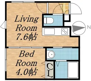 トルペ平岸【1階】の間取り