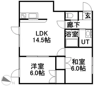 マリオンビレッジ【202号室】の間取り