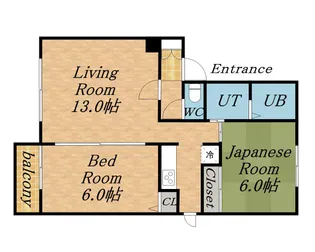 メゾン東栄B【2階】の間取り