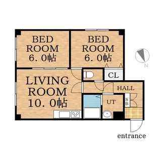 プログレスコート弐番館【202号室】の間取り