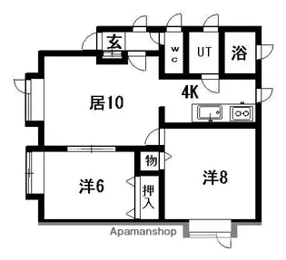 ルマワンティラン【2階】の間取り