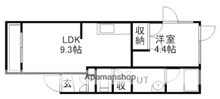 パレス24川村【102号室】の間取り