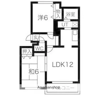 グランカーサ菊水【4階】の間取り