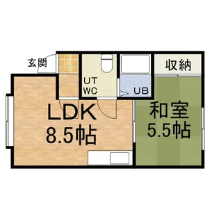 シーゲルハイムNO.1【102号室】の間取り