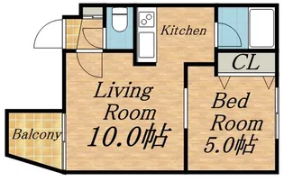 パルコート宝塚【402号室】の間取り