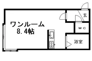 RT月寒公園【201号室】の間取り