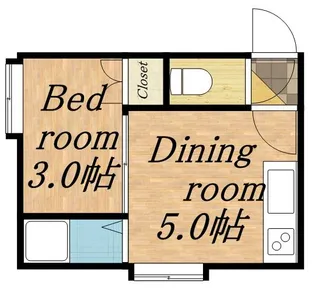 メゾンドユウ【00206号室】の間取り