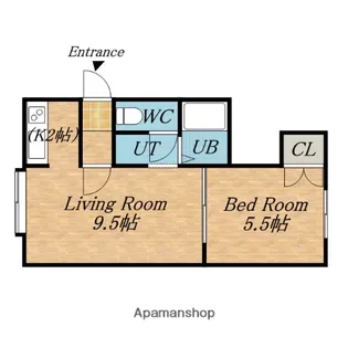 グランデージ【2階】の間取り