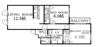 サントアリオデ本通南【1階】の間取り