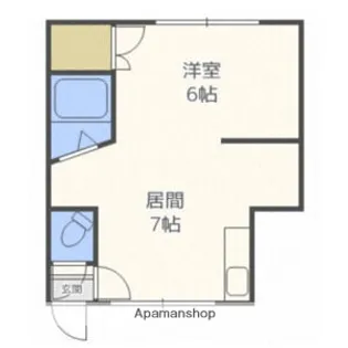 ノースコート【103号室】の間取り