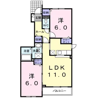 プラシード カーサT・R Ⅱ【1階】の間取り
