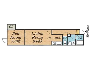 フロルドゥコルザⅡ【1階】の間取り