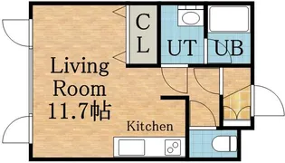 プライズ月寒東【2階】の間取り