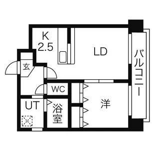 クレインコート【203号室】の間取り