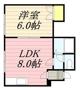 アーバン北郷【206号室】の間取り