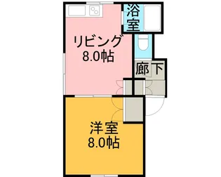 TハイツB【205号室】の間取り