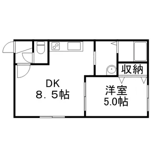 ライズフラット【205号室】の間取り