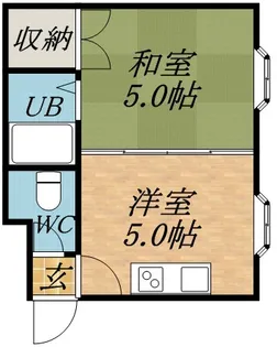 コーポ清和【7号室】の間取り