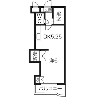 エンドレス三井西岡【212号室】の間取り
