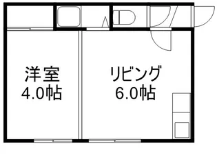 グレース白石B【5号室】の間取り