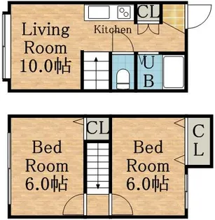カサ・デ・セフィーロ【2階】の間取り
