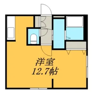 STUDIO EM【201号室】の間取り