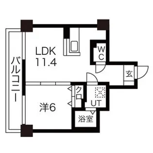HILLTOP TOWER【9階】の間取り