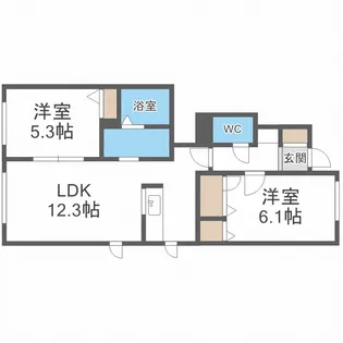 エクシードヒルA【101号室】の間取り