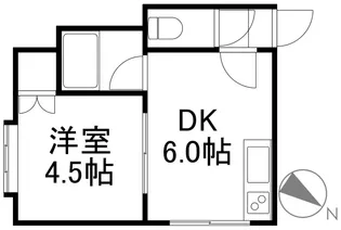 MAPLEHILLS南郷【301号室】の間取り