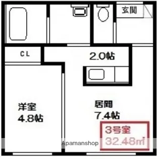 ENCHANT PR19【2階】の間取り