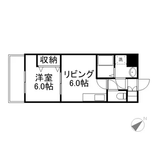 アーバン菊水【00210号室】の間取り