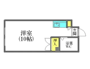 グランメール月寒【00403号室】の間取り