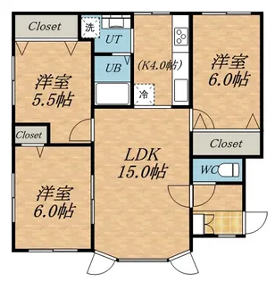 ハイツ8【101号室】の間取り