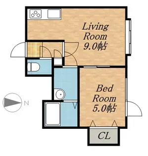 プルメリア真駒内【2階】の間取り