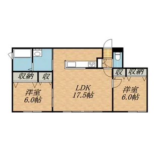 フェリース豊平【1階】の間取り