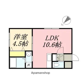 フレグラント菊水【4階】の間取り