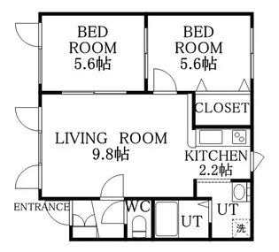 ルミエールドゥマンⅡ【2階】の間取り