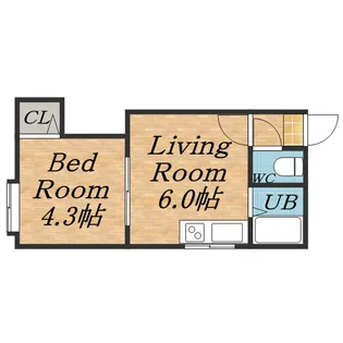 アーバンコート南郷Ⅶ【101号室】の間取り