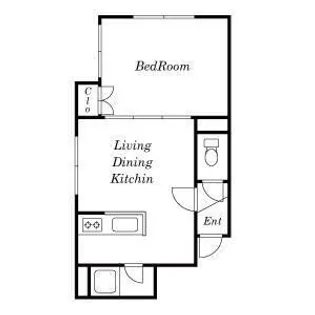 アプロード美園813【105号室号室】の間取り