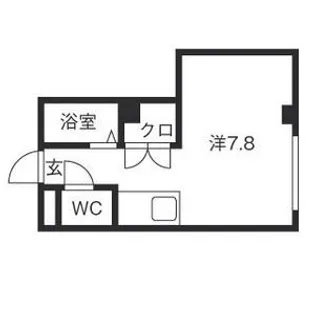 カロッツェリア菊水【311号室】の間取り