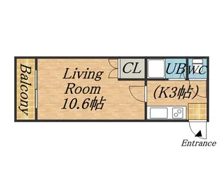 ヒルサイドシティ【201号室】の間取り