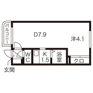カサデューク澄川82【301号室】の間取り