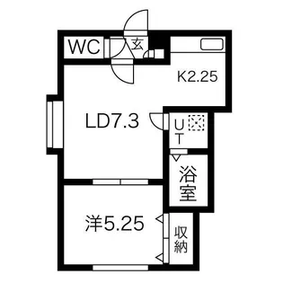REN SPACE美園【205号室】の間取り