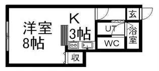 メゾニティサエキⅠ【205号室】の間取り