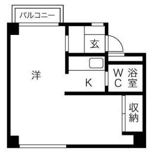 アサヒコートハウス【2階】の間取り