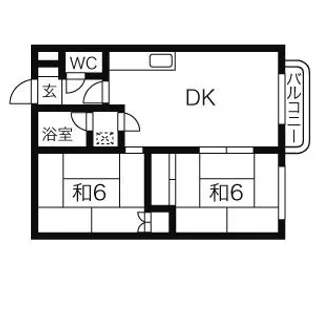 梅田マンション【102号室】の間取り